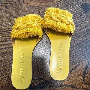 Beautiful yellow Tory Burch  sandals